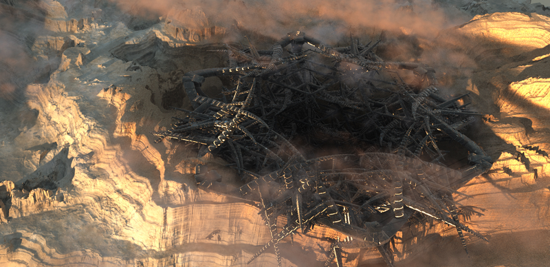 Illustration for article titled Dune and the fantastic science fiction cities of Finnian MacManus